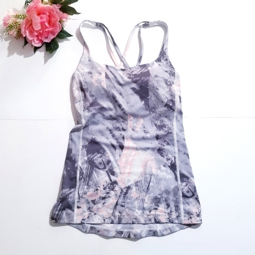 LUCY Let It Be Racerback Tank Top Black